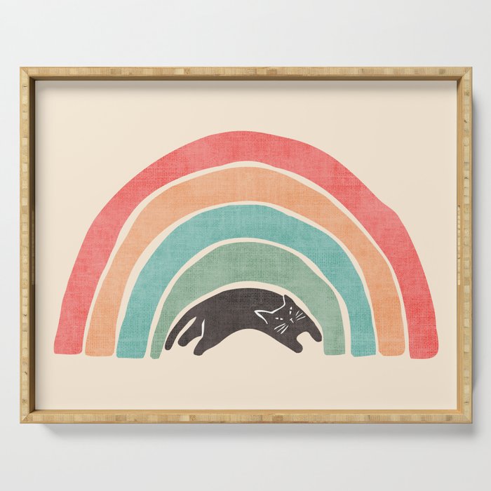I'ma wittle wainbow Serving Tray Gallery Image 1