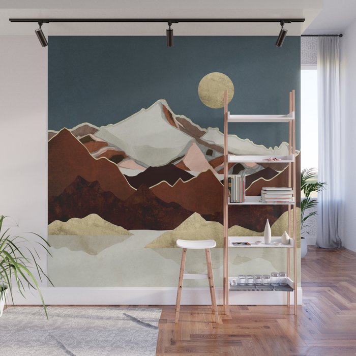 Rustic Mountains Wall Mural Gallery Image 1