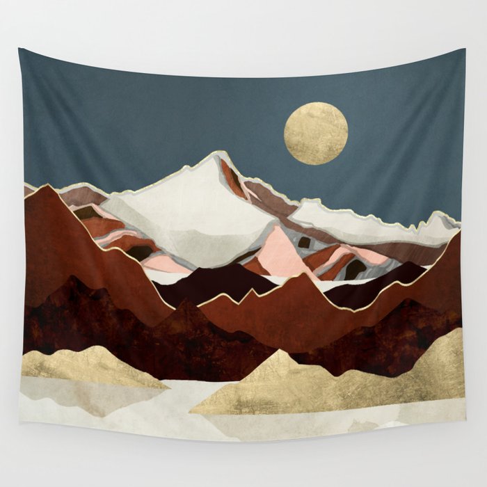 Rustic Mountains Wall Tapestry Gallery Image 1