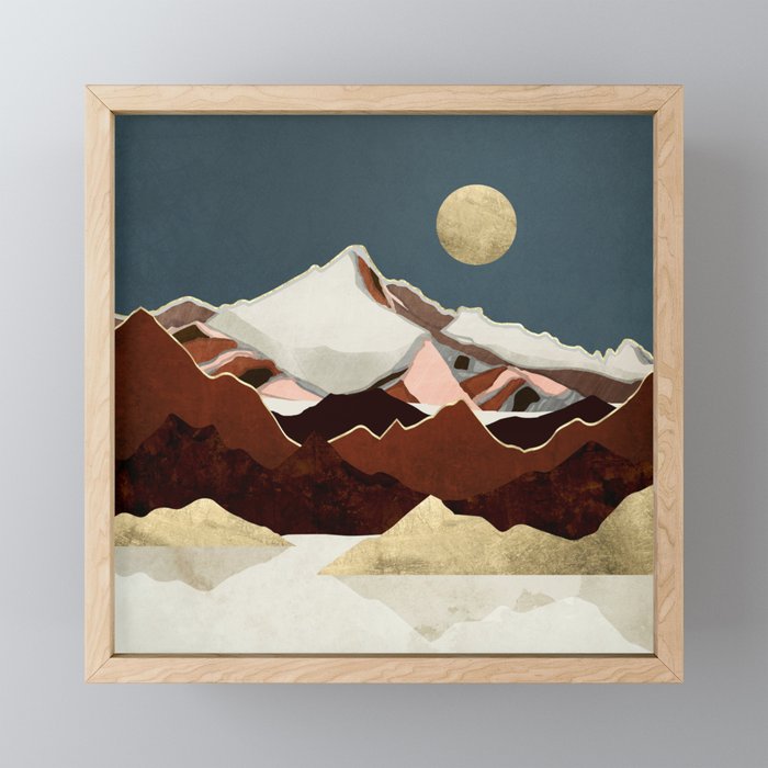 Rustic Mountains Mini Art Print Gallery Image 1
