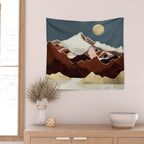 Rustic Mountains Wall Tapestry Gallery Image 2