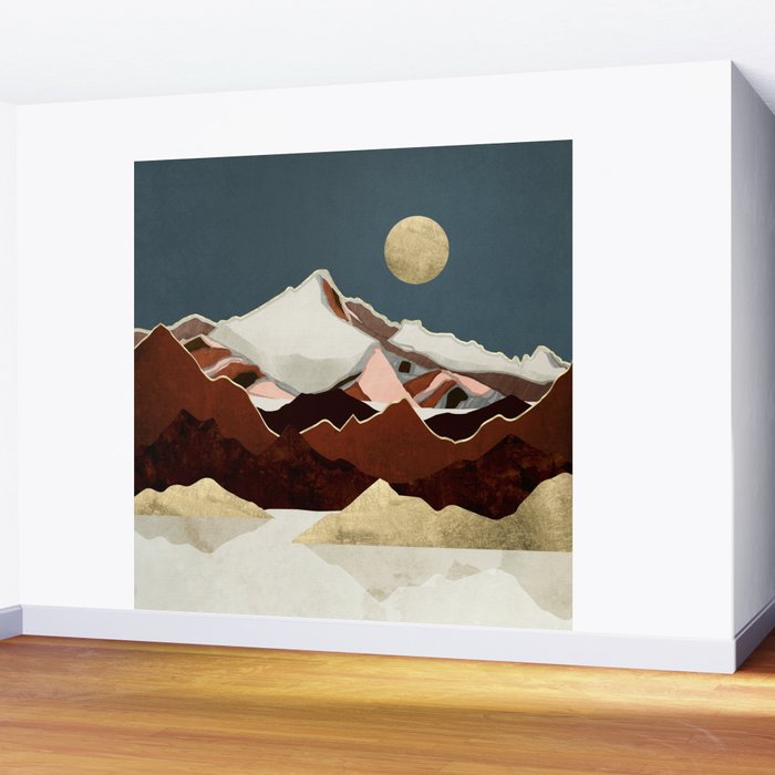 Rustic Mountains Wall Mural Gallery Image 2