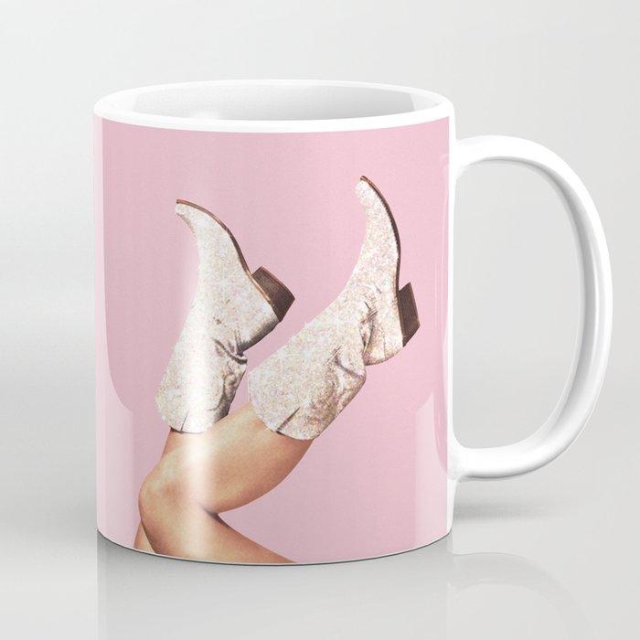 These Boots - Glitter Pink II Coffee Mug Gallery Image 1
