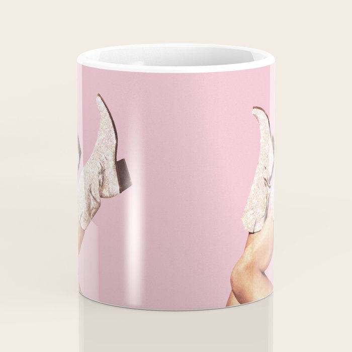 These Boots - Glitter Pink II Coffee Mug Gallery Image 4