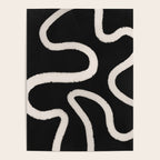 Abstract Brush Strokes: Black & White Poster Gallery Image 4