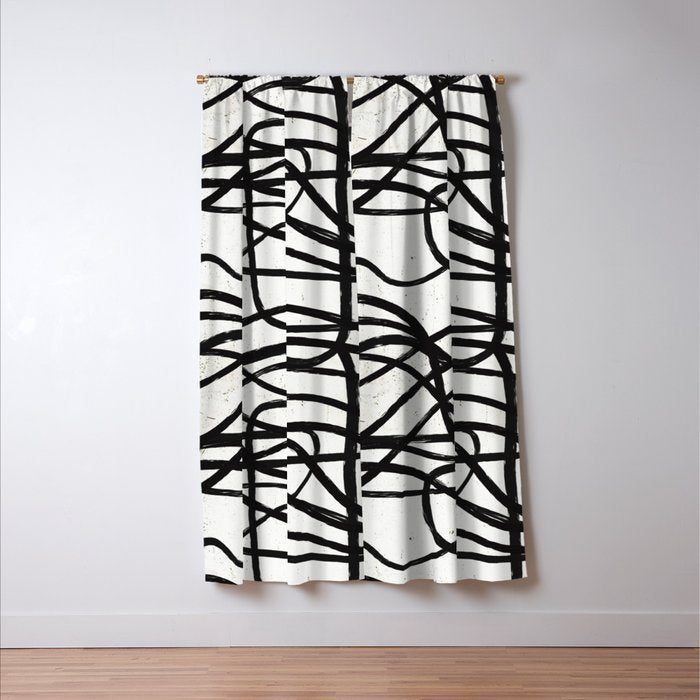 Japandi Minimal Marker Shapes Window Curtain Gallery Image 3