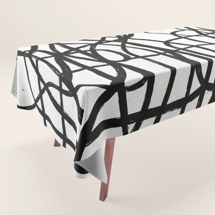 Japandi Minimal Marker Shapes Tablecloth Gallery Image 1