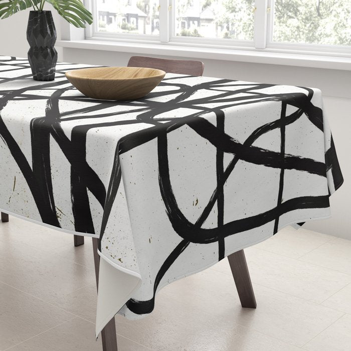 Japandi Minimal Marker Shapes Tablecloth Gallery Image 3