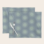 Boho Summer Sun Pattern V Neutral Blue Sage Green Placemat Gallery Image 1