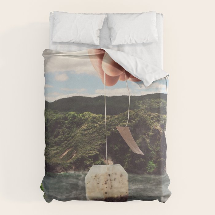 Lake afternoon tea II - Teabag Duvet Cover Gallery Image 1