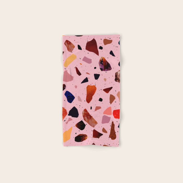 Terrazzo Rosé Bath Towel Gallery Image 1