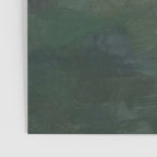 Valleys Beyond - Green Grass Hills Nature Pasture Gray Sky Clouds Abstract Nature Farmhouse Painting Poster Gallery Image 3