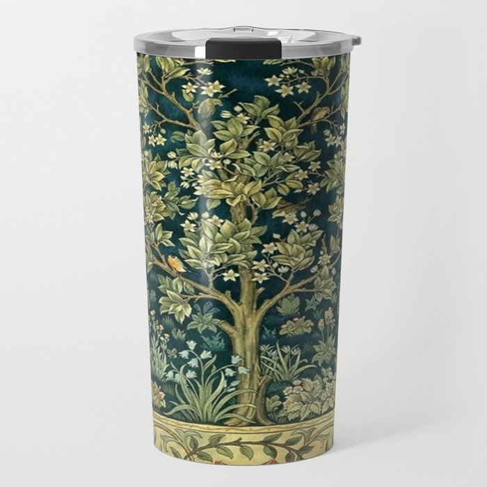 William Morris Tree Of Life Travel Mug Gallery Image 1
