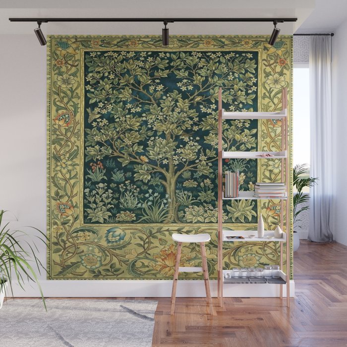 William Morris Tree Of Life Wall Mural Gallery Image 1