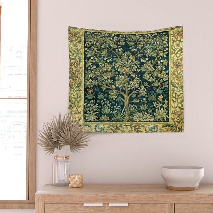 William Morris Tree Of Life Wall Tapestry Gallery Image 2