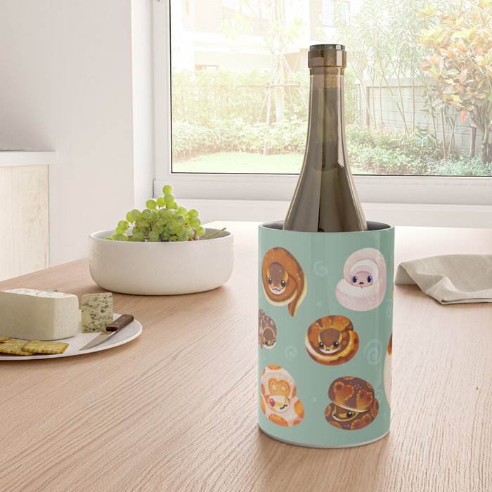 Shy ball pythons - green Wine Chiller Gallery Image 4