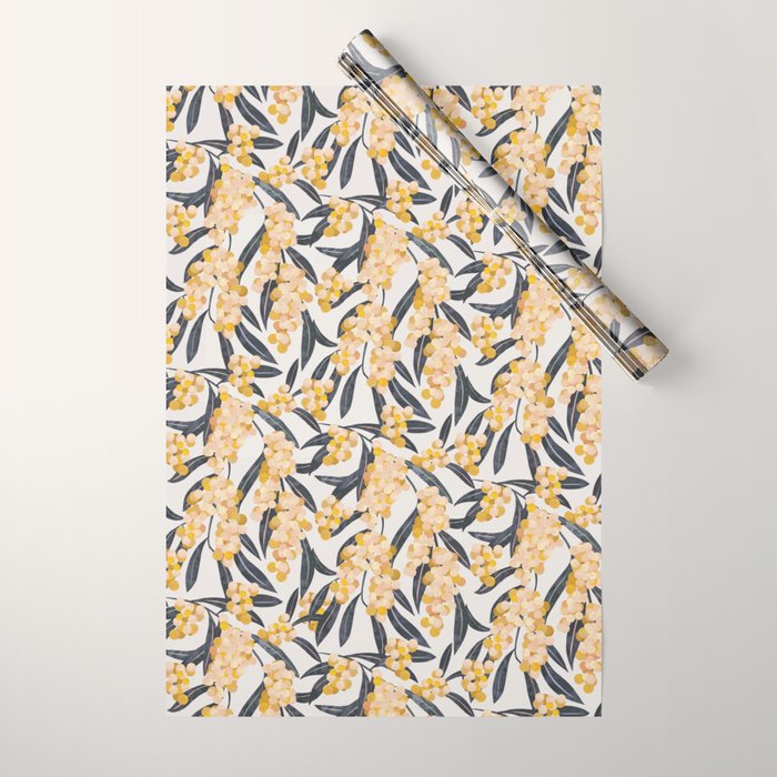 Mediterranean Acacia Wrapping Paper Gallery Image 1