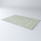 Reading Naked n.2 (green) Rug Gallery Image 3