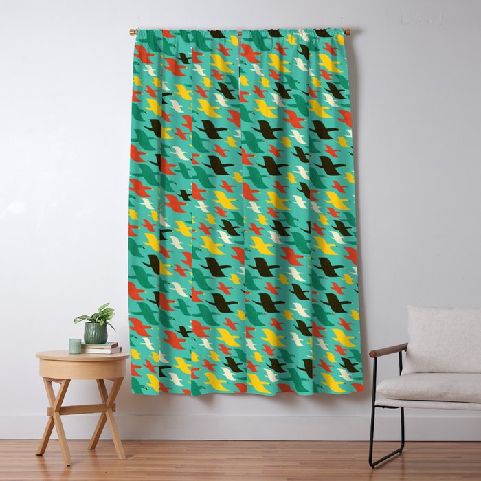 Birds are flying Window Curtain Gallery Image 1