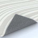 Wavy Stripes XLII - Grey and White Rug Gallery Image 4