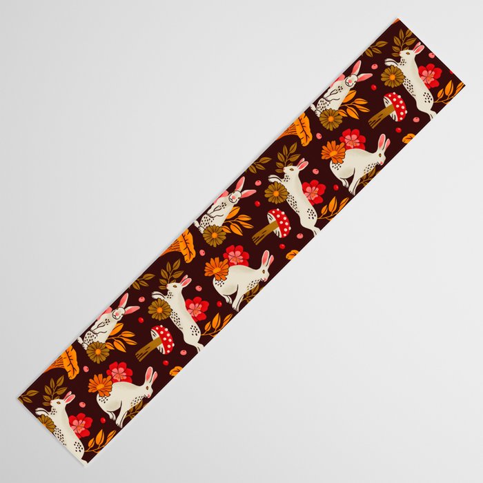 Bunnies and Shrooms Pattern Table Runner Gallery Image 3