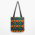 Creative colorful organic shape art pattern Tote Bag Gallery Image 2
