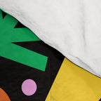 Creative colorful organic shape art pattern Comforter Gallery Image 4