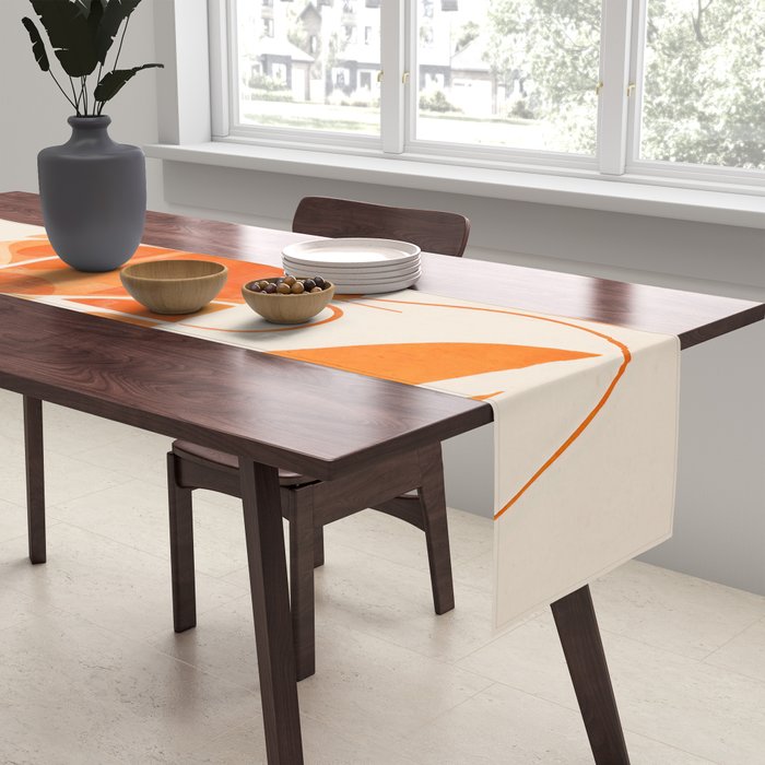 Abstract Lobster in Orange Table Runner Gallery Image 2