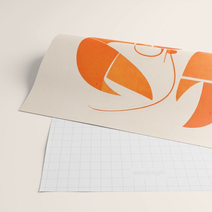 Abstract Lobster in Orange Wrapping Paper Gallery Image 2