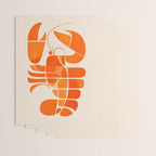 Abstract Lobster in Orange Wrapping Paper Gallery Image 3
