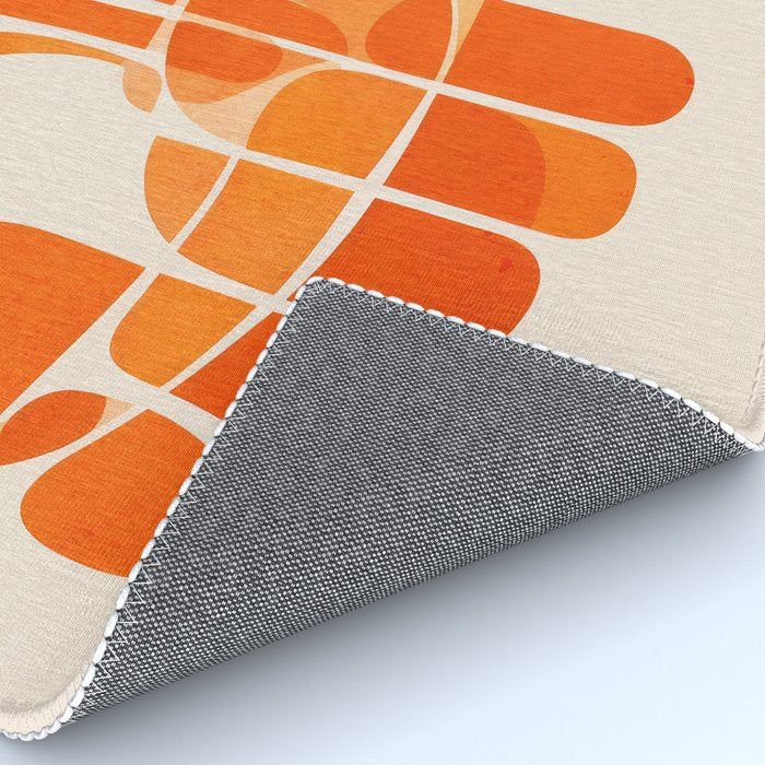 Abstract Lobster in Orange Rug Gallery Image 4