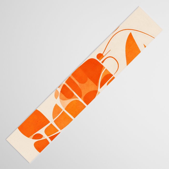 Abstract Lobster in Orange Table Runner Gallery Image 3