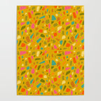 Terrazzo in Mustard Poster Gallery Image 4