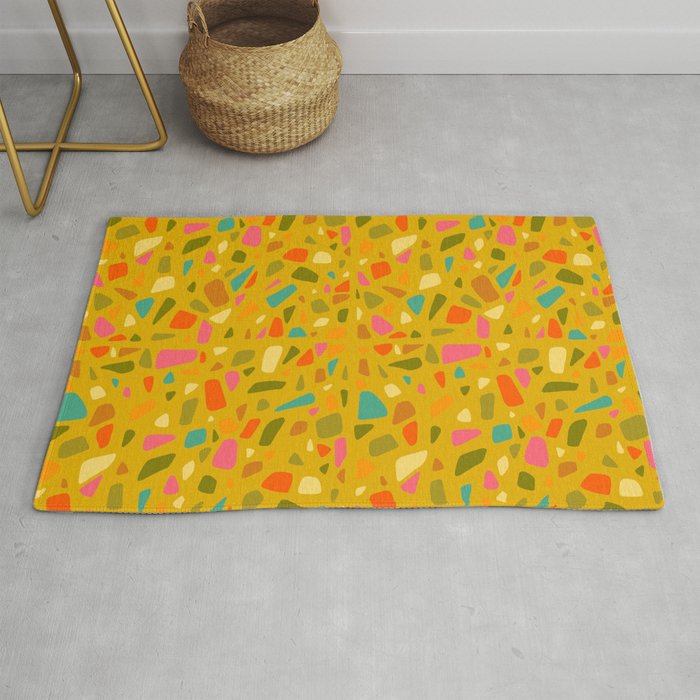 Terrazzo in Mustard Rug Gallery Image 1