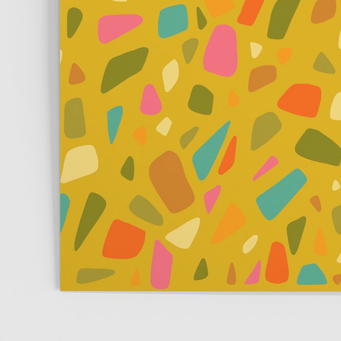 Terrazzo in Mustard Poster Gallery Image 3