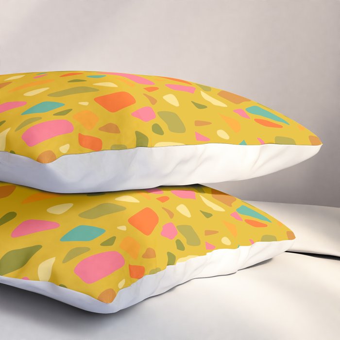 Terrazzo in Mustard Pillow Sham Gallery Image 3