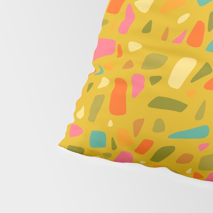 Terrazzo in Mustard Pillow Sham Gallery Image 4