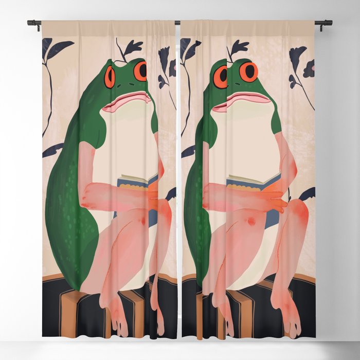 The Bookish Frog Window Curtain Gallery Image 1