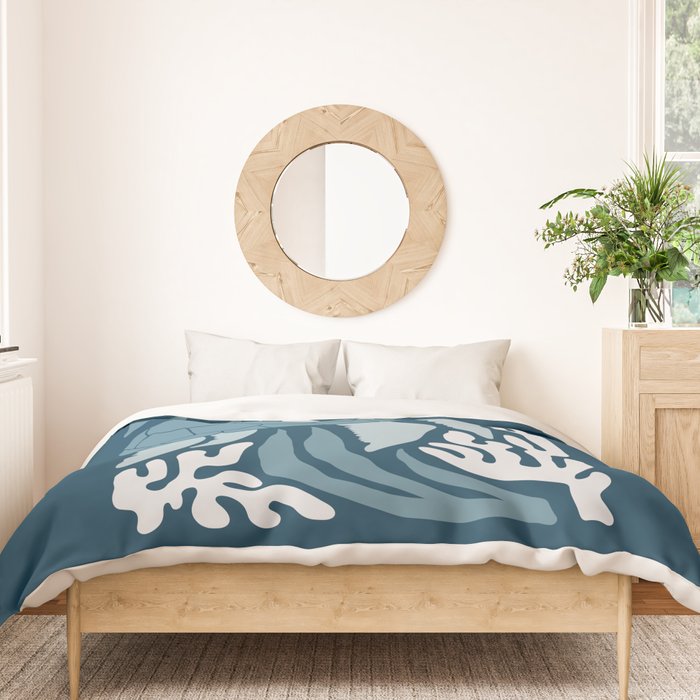 Sea Turtle Swim - Dark Duvet Cover Gallery Image 3