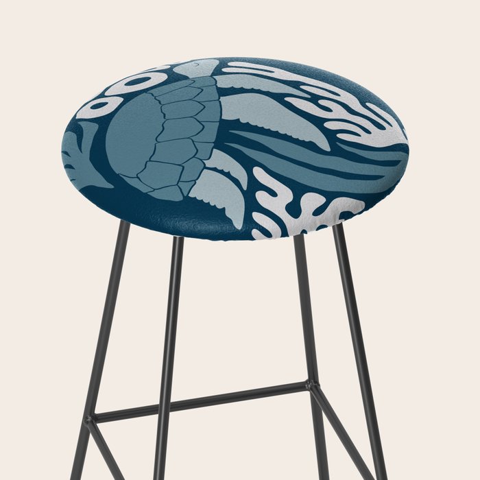 Sea Turtle Swim - Dark Stool Gallery Image 2