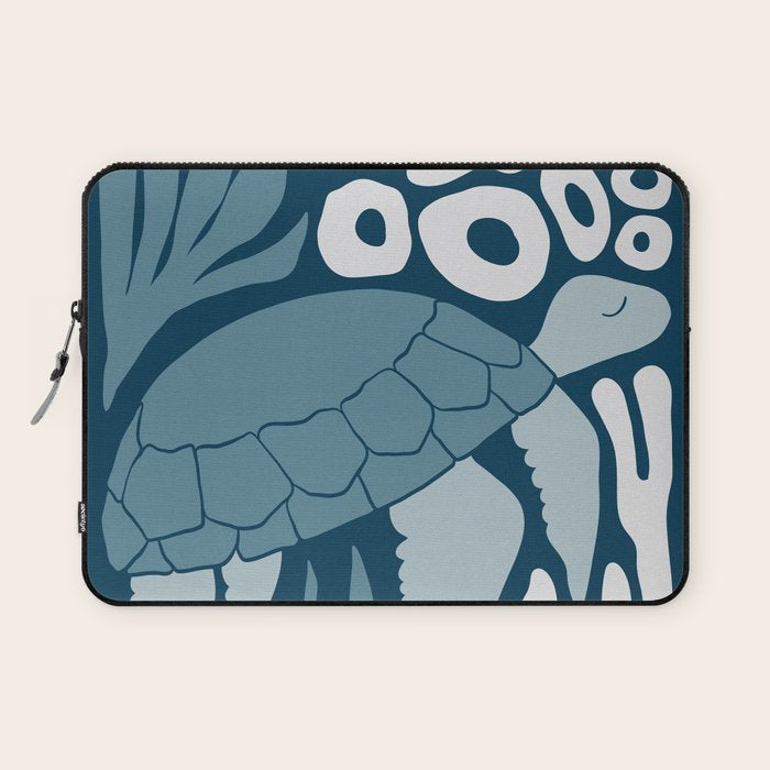 Sea Turtle Swim - Dark Laptop Sleeve Gallery Image 1
