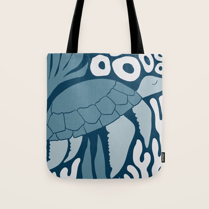 Sea Turtle Swim - Dark Tote Bag Gallery Image 1