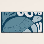 Sea Turtle Swim - Dark Desk Mat Gallery Image 3