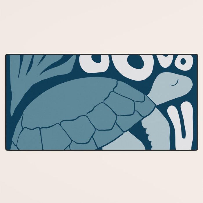 Sea Turtle Swim - Dark Desk Mat Gallery Image 3