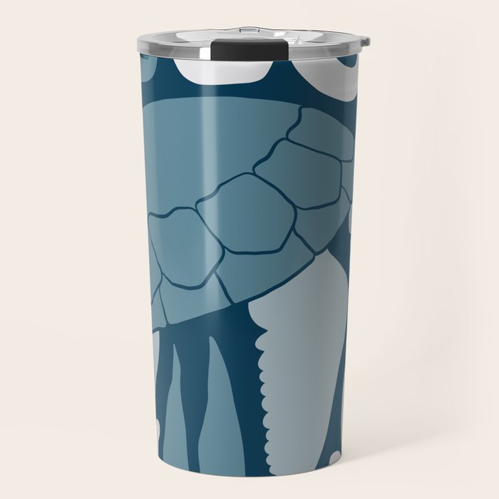 Sea Turtle Swim - Dark Travel Mug Gallery Image 1