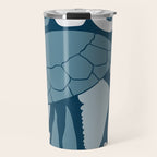 Sea Turtle Swim - Dark Travel Mug Gallery Image 1