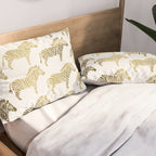 Golden Zebras Pillow Sham Gallery Image 2