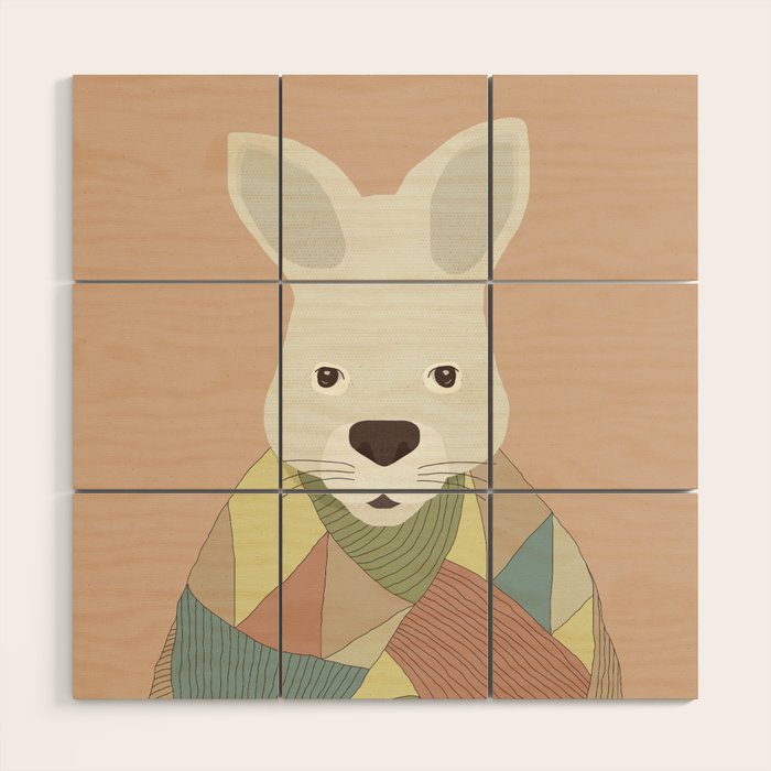 Whimsical Kangaroo II Wood Wall Art Gallery Image 1