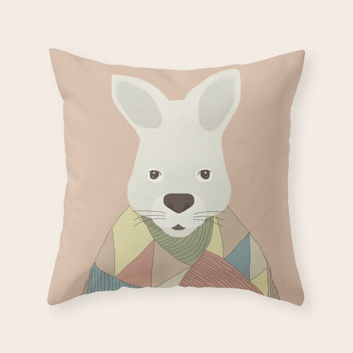 Whimsical Kangaroo II Throw Pillow Gallery Image 6