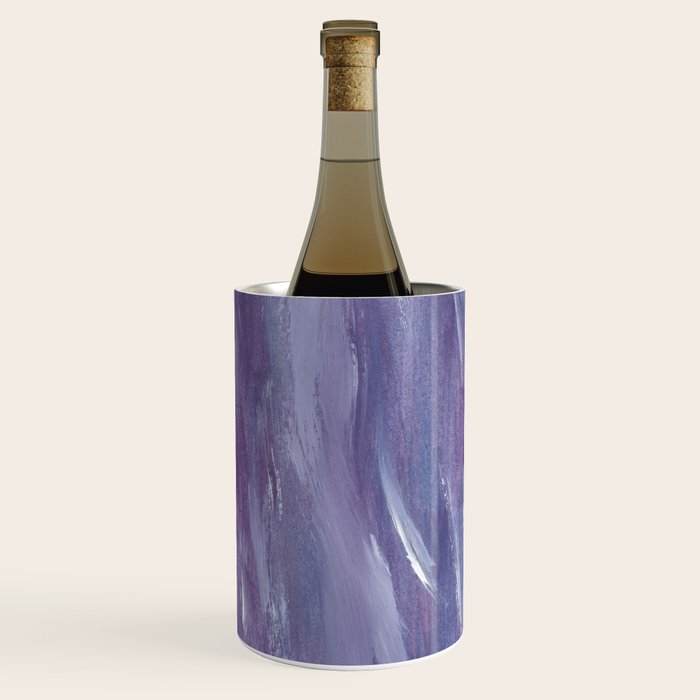 Touching Purple Blue Watercolor Abstract #1 #painting #decor #art #society6 Wine Chiller Gallery Image 3